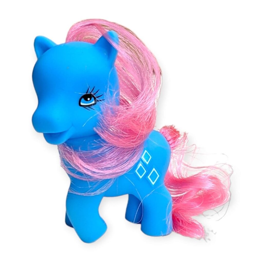 Fantasy Pony Action Figure Toy: Blue Pony with Pink Mane
